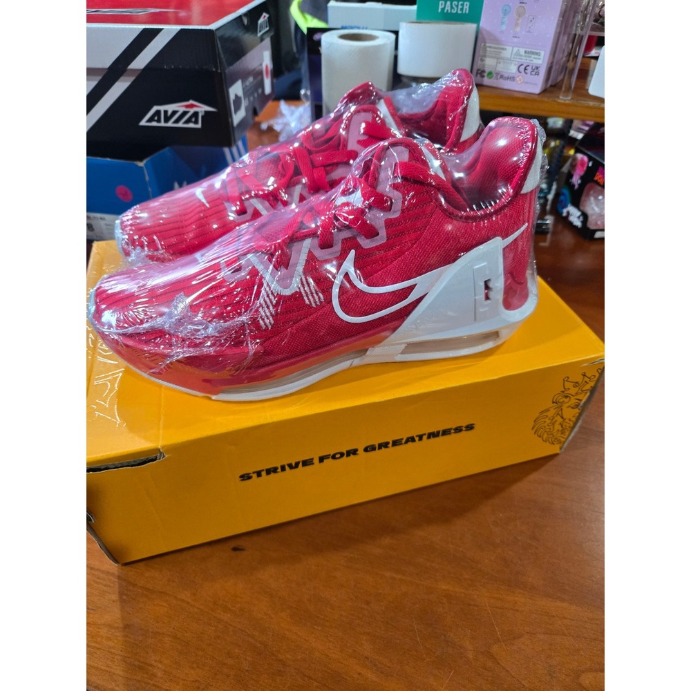 Nike LeBron Witness VI TB Red White Basketball Shoes DO9843-600 Size 8